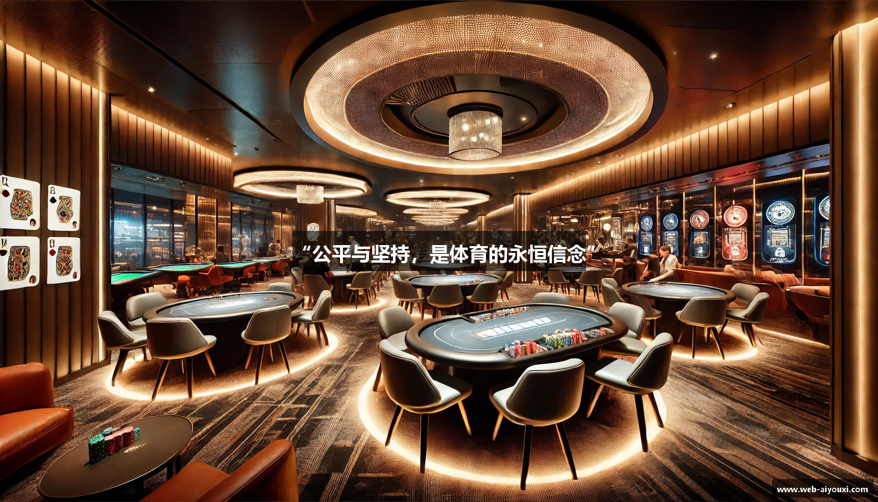 “公平与坚持，是体育的永恒信念”